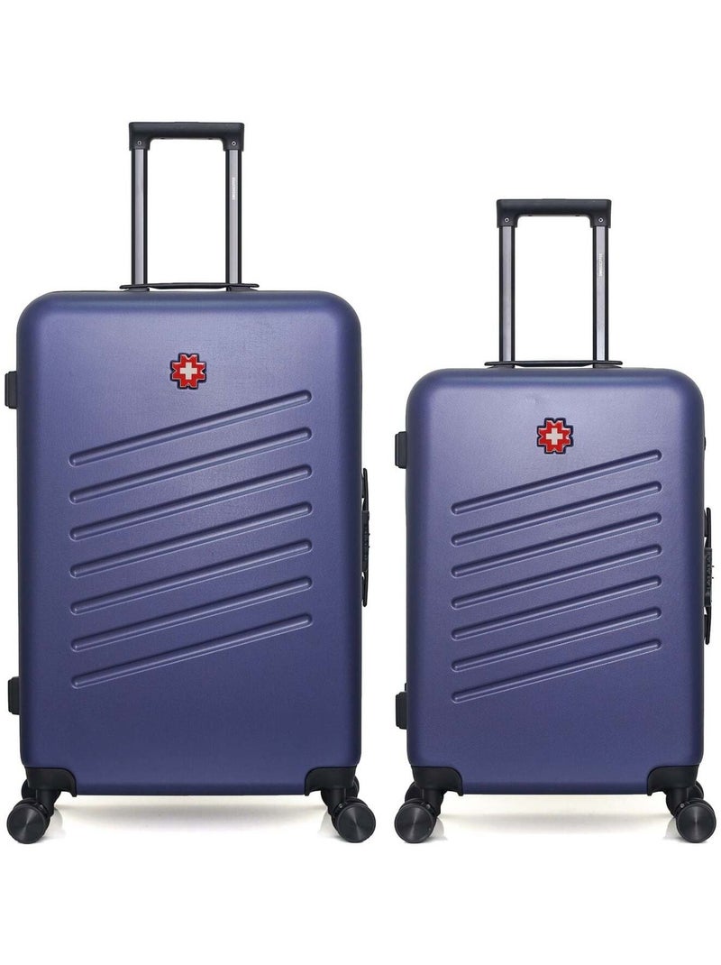 SWISS KOPPER - LOT DE 2 - Valises grand format et weekend ZURICH Bleu marine - Kiabi