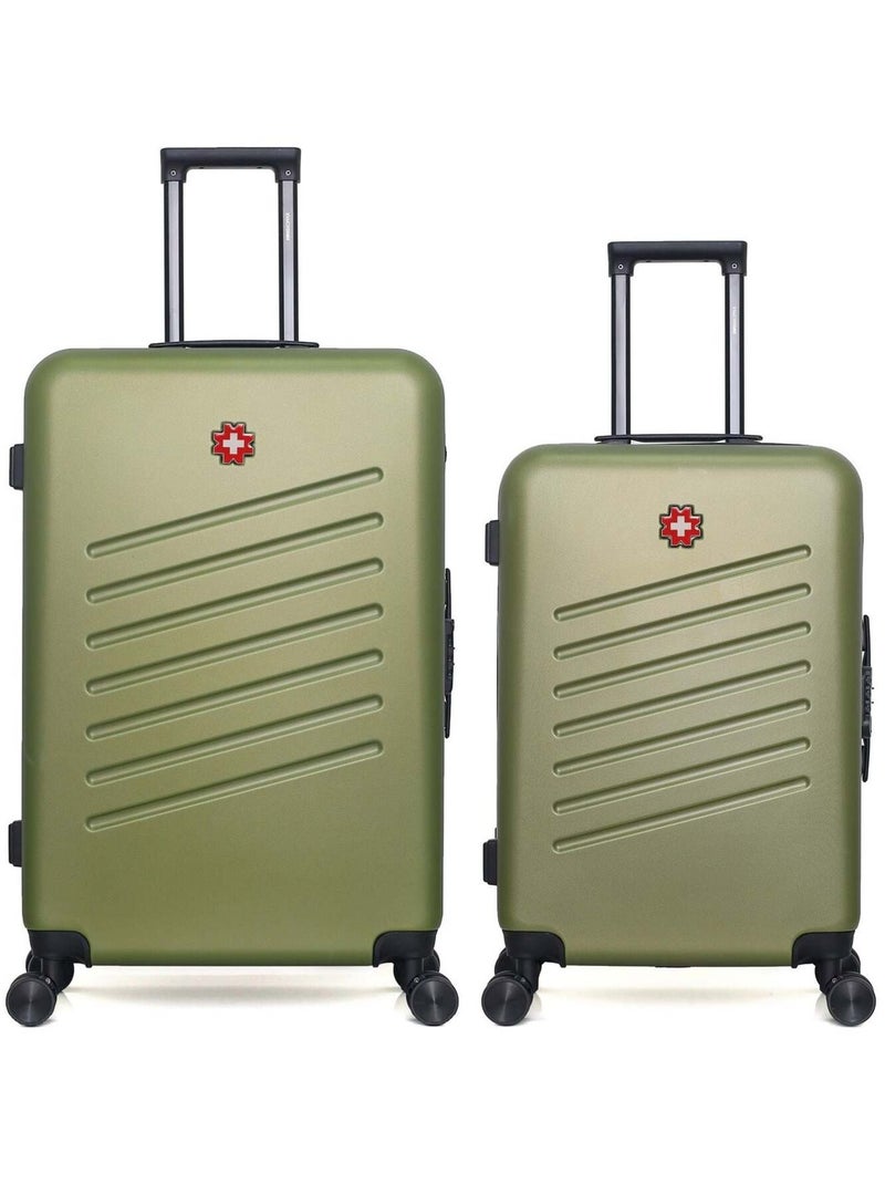SWISS KOPPER - LOT DE 2 - Valises grand format et weekend ZURICH Kaki - Kiabi