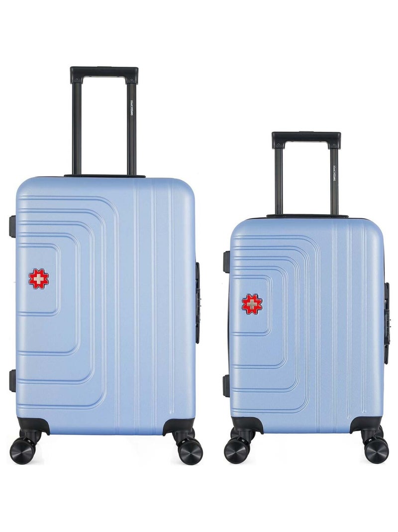 SWISS KOPPER - LOT DE 2 - Valises weekend et cabine RUTI Bleu clair - Kiabi