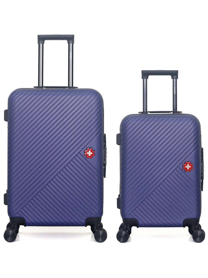 SWISS KOPPER - LOT DE 2 - Valises weekend et cabine SPIEZ Bleu marine - Kiabi