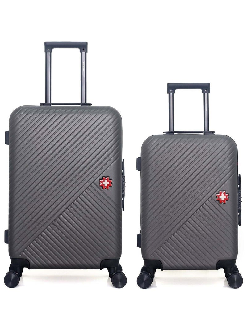 SWISS KOPPER - LOT DE 2 - Valises weekend et cabine SPIEZ Gris foncé - Kiabi