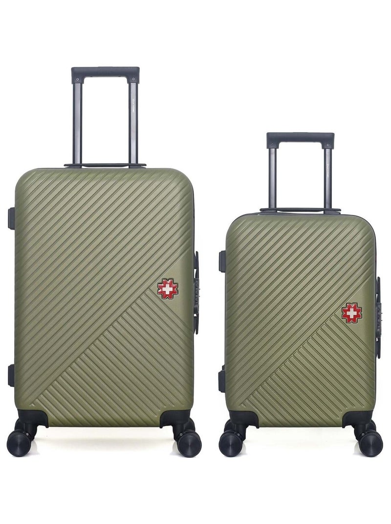 SWISS KOPPER - LOT DE 2 - Valises weekend et cabine SPIEZ Kaki - Kiabi