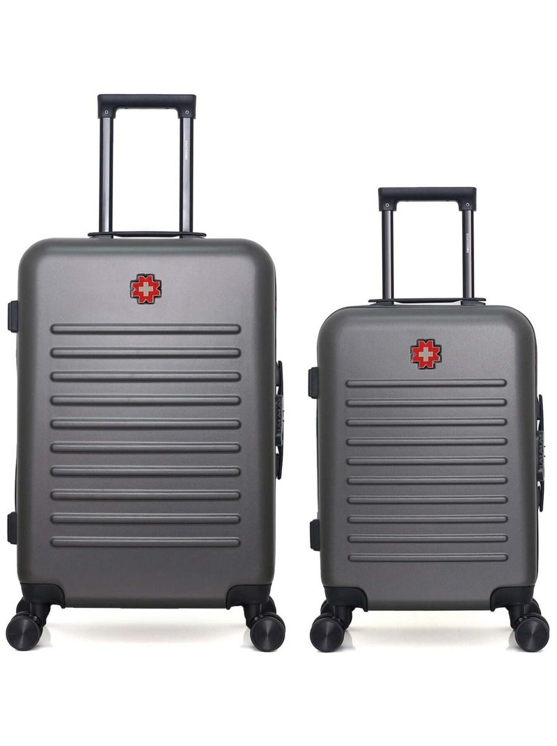 SWISS KOPPER - LOT DE 2 - Valises weekend et cabine WIL Gris foncé - Kiabi