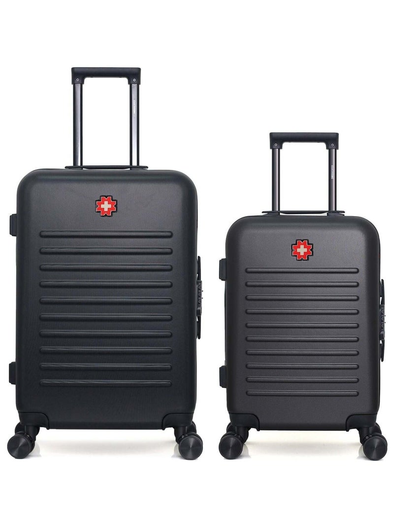 SWISS KOPPER - LOT DE 2 - Valises weekend et cabine WIL Noir - Kiabi