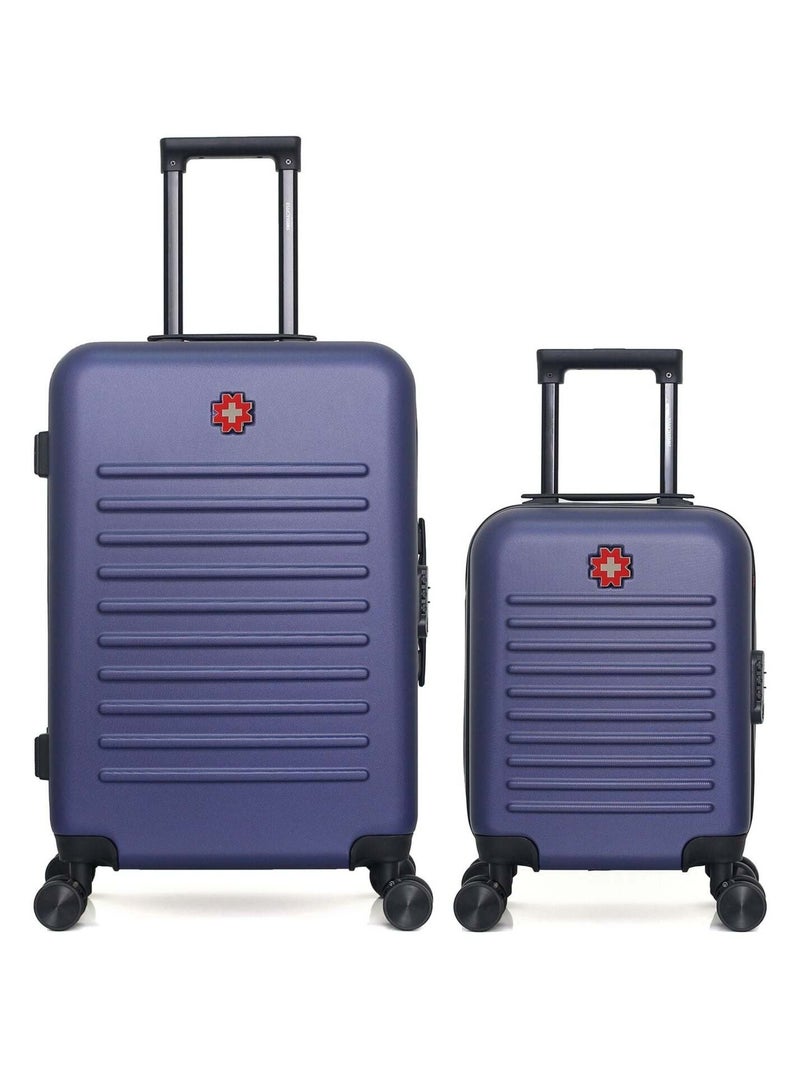 SWISS KOPPER - LOT DE 2 - Valises weekend et cabine XXS WIL Bleu marine - Kiabi