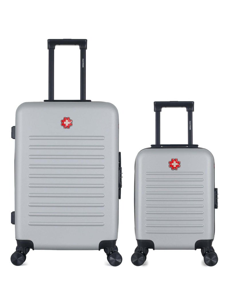 SWISS KOPPER - LOT DE 2 - Valises weekend et cabine XXS WIL Gris - Kiabi