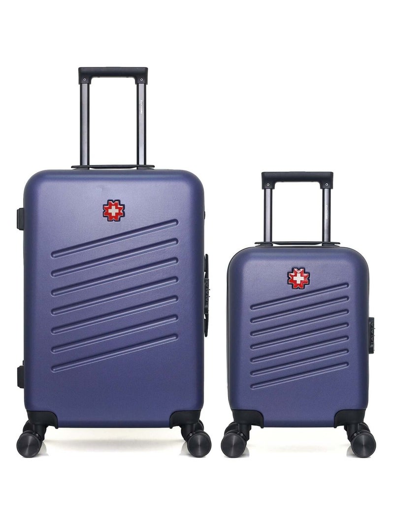 SWISS KOPPER - LOT DE 2 - Valises weekend et cabine XXS ZURICH Bleu marine - Kiabi