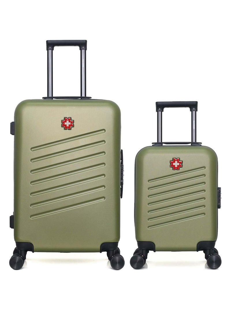 SWISS KOPPER - LOT DE 2 - Valises weekend et cabine XXS ZURICH Kaki - Kiabi