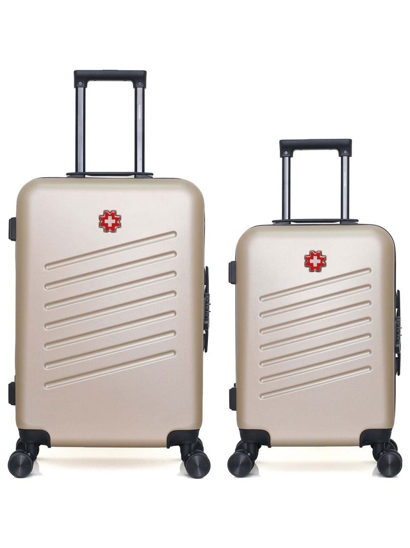 SWISS KOPPER - LOT DE 2 - Valises weekend et cabine ZURICH Beige - Kiabi