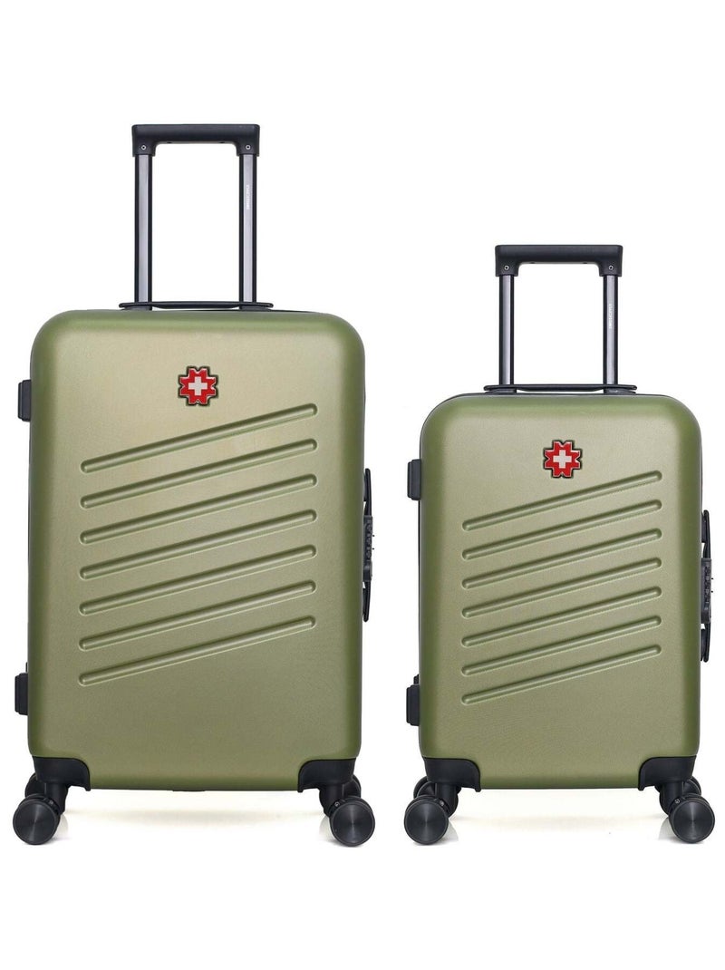 SWISS KOPPER - LOT DE 2 - Valises weekend et cabine ZURICH Kaki - Kiabi