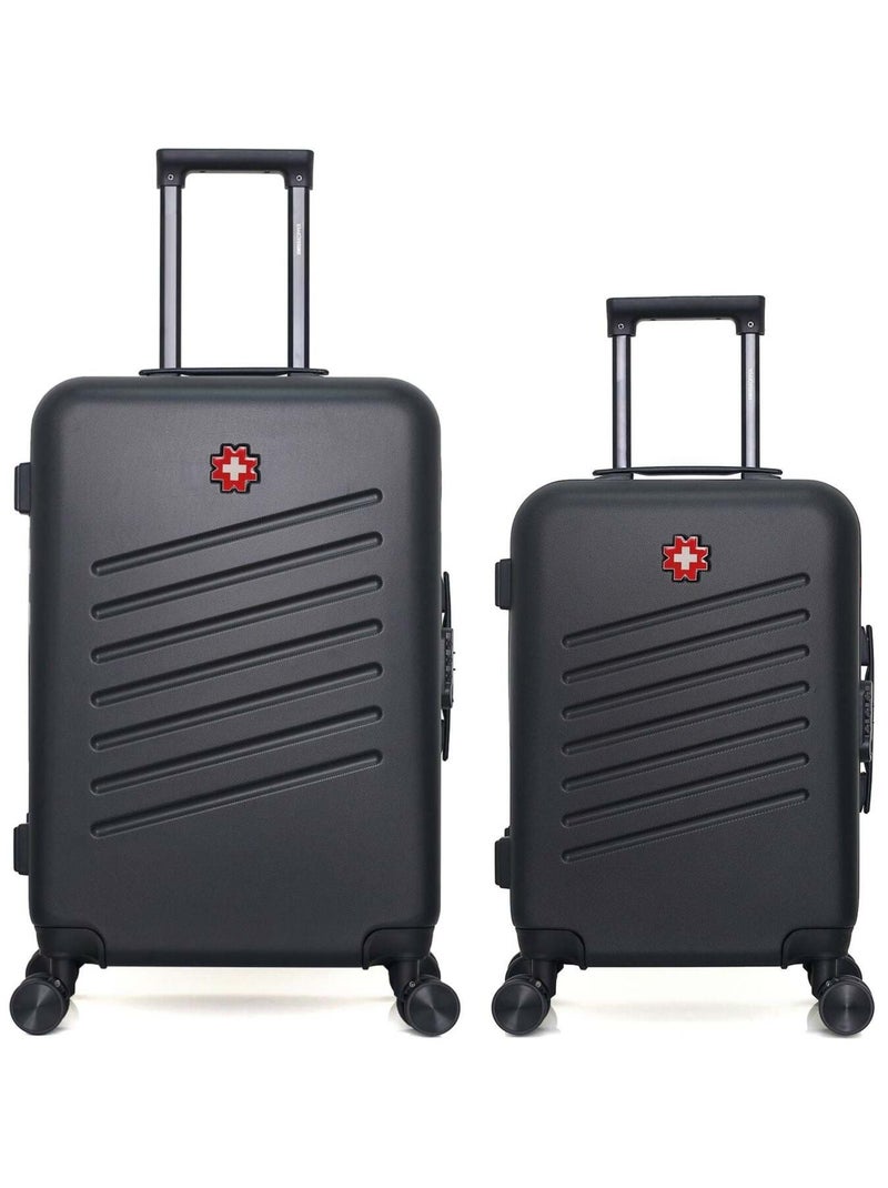 SWISS KOPPER - LOT DE 2 - Valises weekend et cabine ZURICH Noir - Kiabi