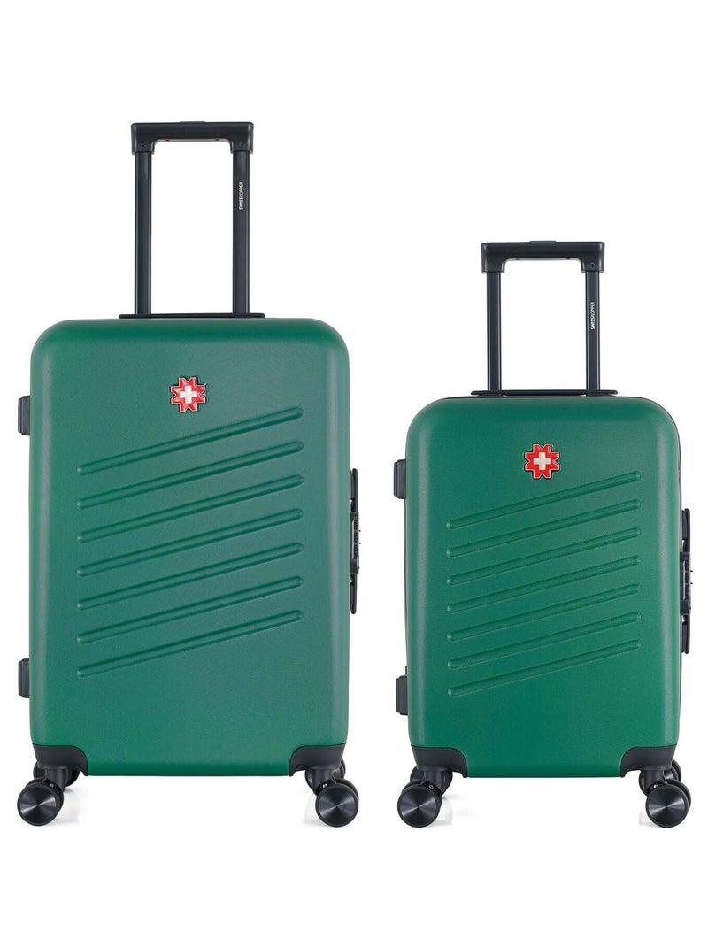 SWISS KOPPER - LOT DE 2 - Valises weekend et cabine ZURICH Vert foncé - Kiabi