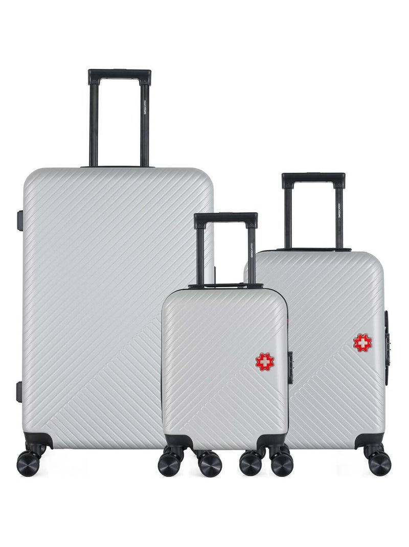 SWISS KOPPER - LOT DE 3 - Valise Grand Format, Valise Cabine et Valise Cabine XXS SPIEZ Gris - Kiabi