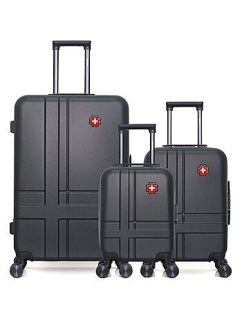 SWISS KOPPER - LOT DE 3 - Valise Grand Format, Valise Cabine et Valise Cabine XXS USTER