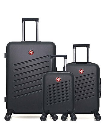 SWISS KOPPER - LOT DE 3 - Valise Grand Format, Valise Cabine et Valise Cabine XXS ZURICH