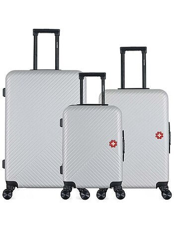 SWISS KOPPER - LOT DE 3 - Valise Grand Format, Valise Week-end et Valise Cabine SPIEZ