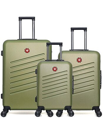 SWISS KOPPER - LOT DE 3 - Valise Grand Format, Valise Week-end et Valise Cabine ZURICH