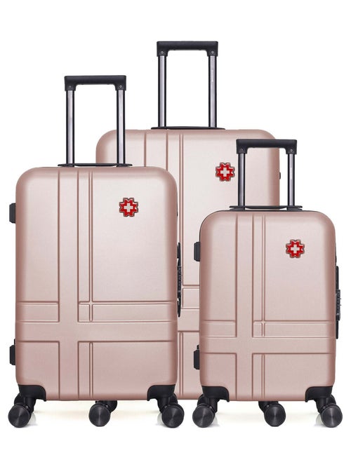 SWISS KOPPER  -  Lot de 3  -  Valise grand format, valise weekend et valise cabine USTER - Kiabi