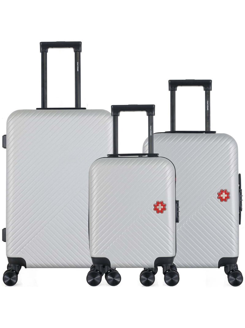 SWISS KOPPER - Lot de 3 - Valise weekend, valise cabine et valise cabine XXS SPIEZ Gris - Kiabi