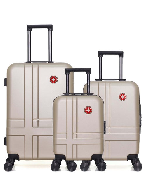 SWISS KOPPER - Lot de 3 - Valise weekend, valise cabine et valise cabine XXS USTER - Kiabi