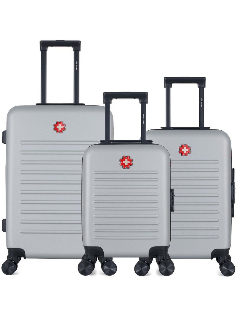 SWISS KOPPER - Lot de 3 - Valise weekend, valise cabine et valise cabine XXS WIL Gris - Kiabi