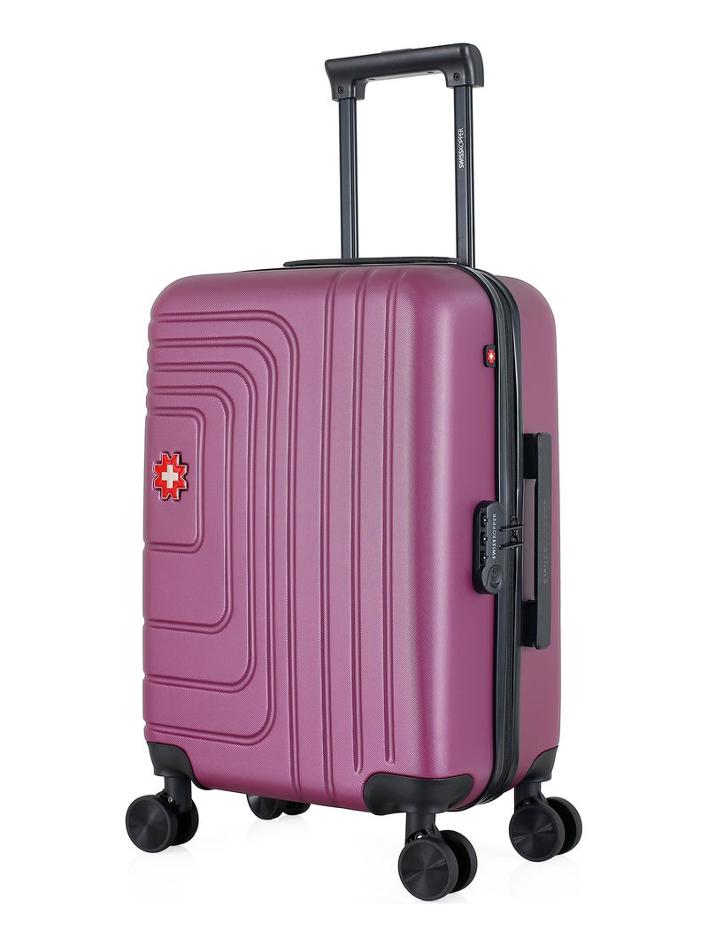 SWISS KOPPER - LOT DE 3 - Valises cabine, cabine XXS et vanity RUTI Prune - Kiabi