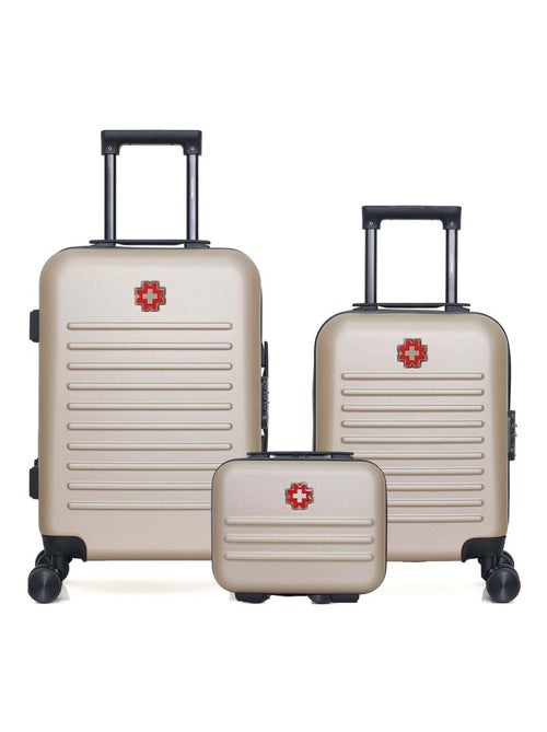 SWISS KOPPER - LOT DE 3 - Valises cabine, cabine XXS et vanity WIL - Kiabi