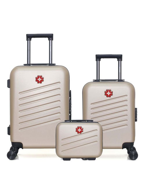 SWISS KOPPER - LOT DE 3 - Valises cabine, cabine XXS et vanity ZURICH - Kiabi