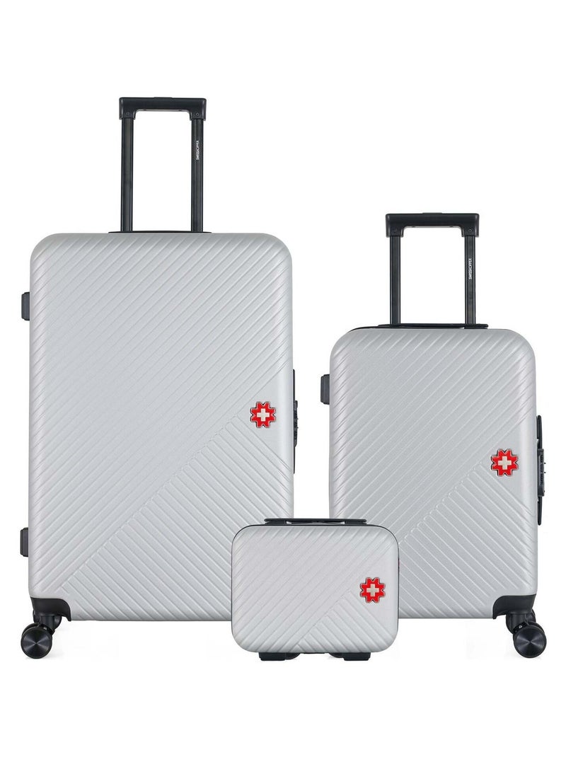 SWISS KOPPER - LOT DE 3 - Valises grand format, cabine et vanity SPIEZ Gris - Kiabi