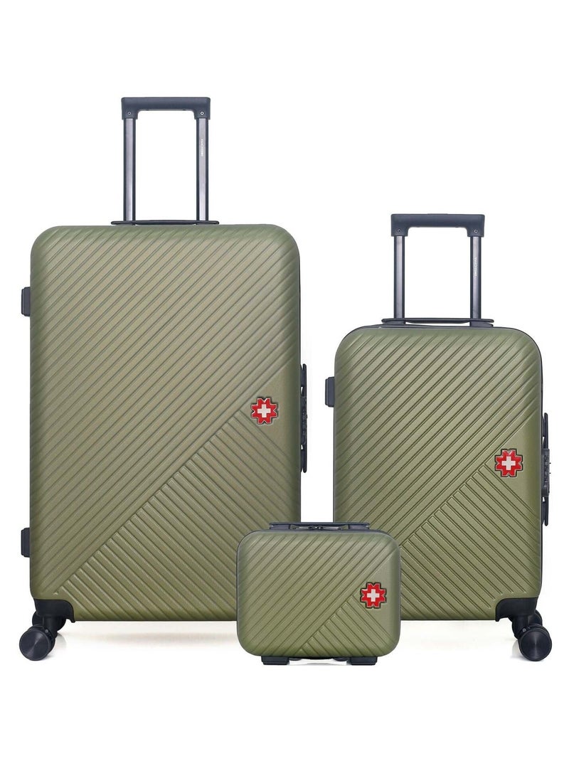 SWISS KOPPER - LOT DE 3 - Valises grand format, cabine et vanity SPIEZ Kaki - Kiabi