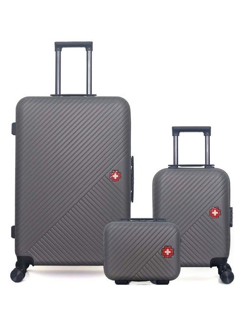 SWISS KOPPER - LOT DE 3 - Valises grand format, cabine XXS et vanity SPIEZ - Kiabi