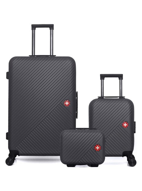 SWISS KOPPER - LOT DE 3 - Valises grand format, cabine XXS et vanity SPIEZ - Kiabi