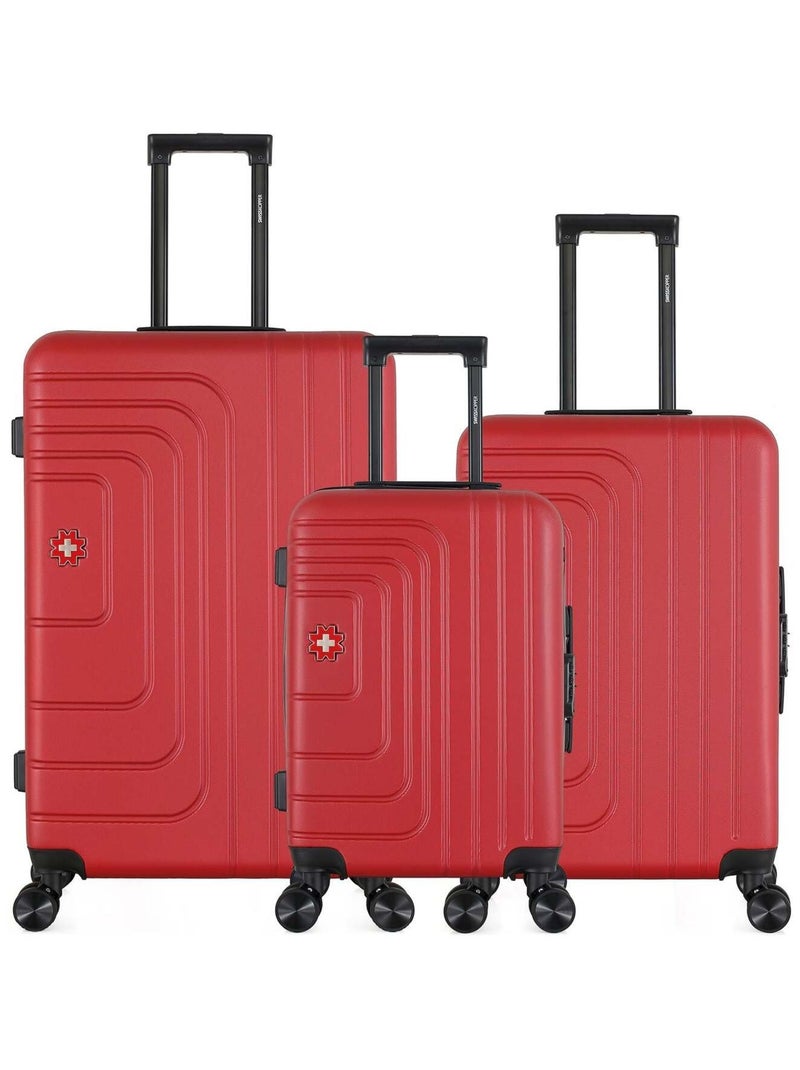 SWISS KOPPER - LOT DE 3 - Valises grand format, weekend et cabine RUTI Bordeaux - Kiabi