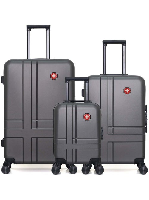SWISS KOPPER - LOT DE 3 - Valises grand format, weekend et cabine XXS USTER - Kiabi