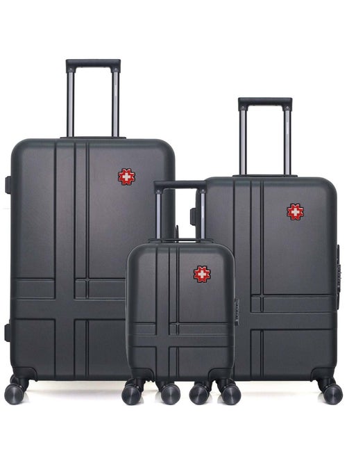 SWISS KOPPER - LOT DE 3 - Valises grand format, weekend et cabine XXS USTER - Kiabi