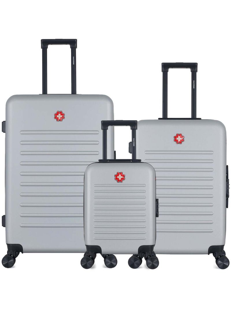 SWISS KOPPER - LOT DE 3 - Valises grand format, weekend et cabine XXS WIL Gris - Kiabi