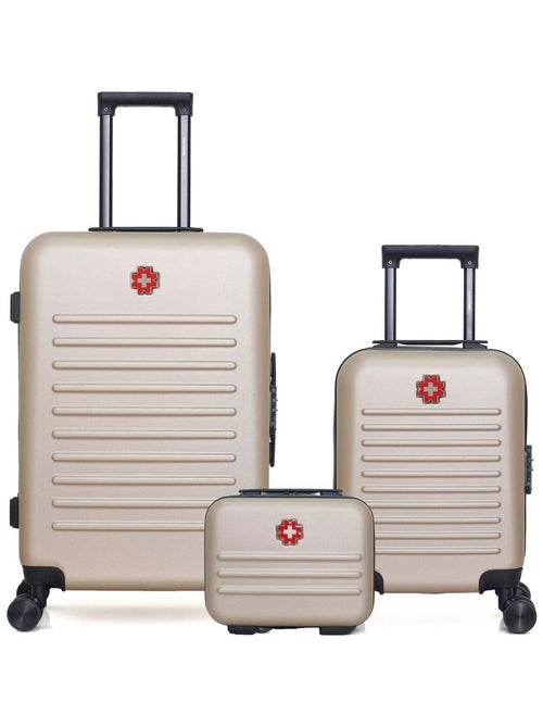 SWISS KOPPER - LOT DE 3 - Valises weekend, cabine XXS et vanity WIL - Kiabi