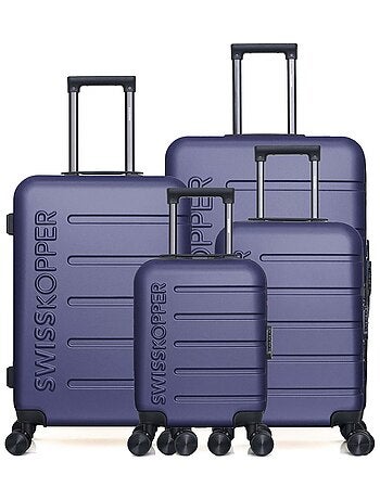 SWISS KOPPER - LOT DE 4 - Valise Grand Format, Valise Week-end, Valise Cabine et Valise Cabine XXS A