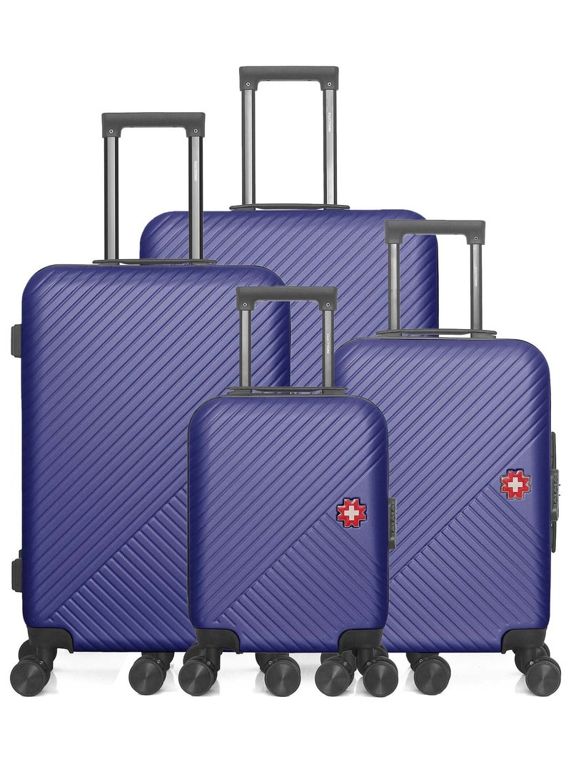 SWISS KOPPER - LOT DE 4 - Valise Grand Format, Valise Week-end, Valise Cabine et Valise Cabine XXS S Bleu marine - Kiabi
