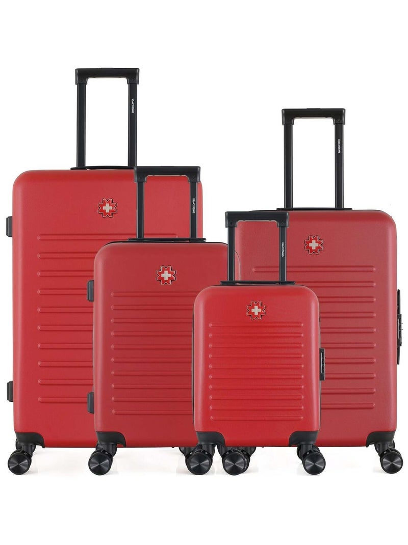 SWISS KOPPER - LOT DE 4 - Valise Grand Format, Valise Week-end, Valise Cabine et Valise Cabine XXS W Bordeaux - Kiabi