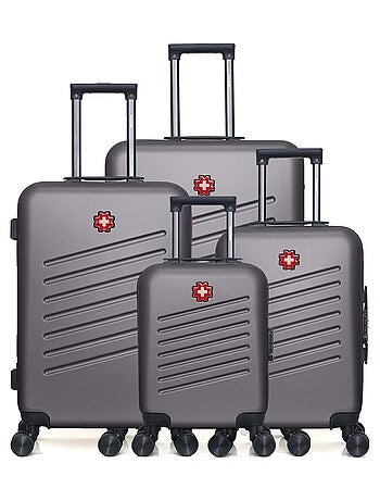 SWISS KOPPER - LOT DE 4 - Valise Grand Format, Valise Week-end, Valise Cabine et Valise Cabine XXS Z