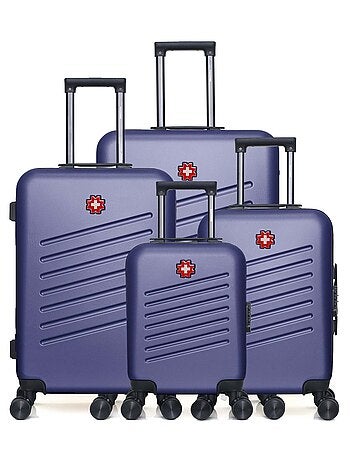 SWISS KOPPER - Lot de 4 - Valise grand format, valise weekend, valise cabine, valise cabine XXS