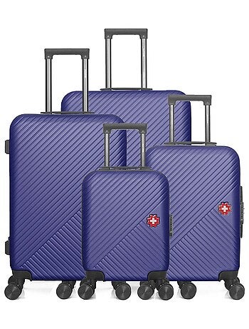 SWISS KOPPER - Lot de 4 - Valise grand format, valise weekend, valise cabine, valise cabine XXS