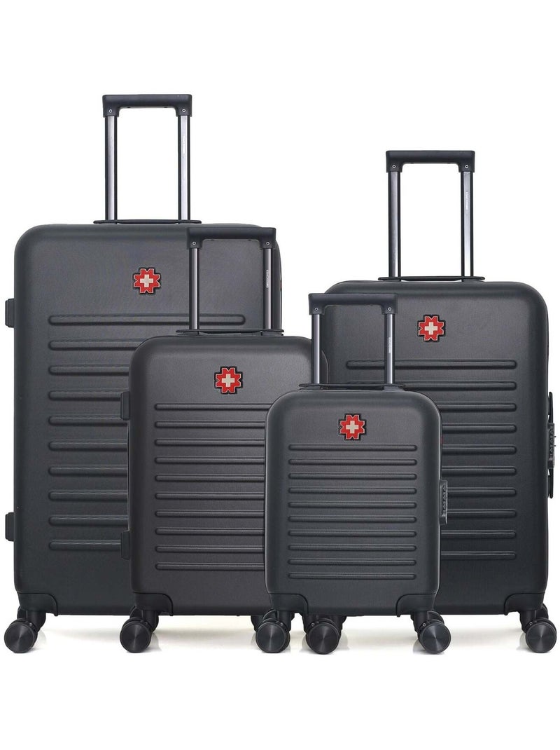 SWISS KOPPER  -  Lot de 4  -  Valise grand format, valise weekend, valise cabine, valise cabine XXS Gris - Kiabi