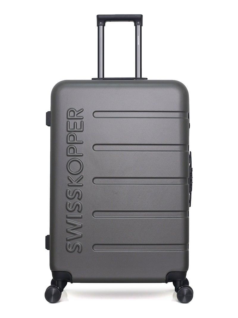 SWISS KOPPER  -  Lot de 4  -  Valise grand format, valise weekend, valise cabine, valise cabine XXS Gris foncé - Kiabi