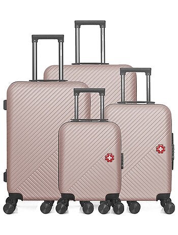SWISS KOPPER - Lot de 4 - Valise grand format, valise weekend, valise cabine, valise cabine XXS