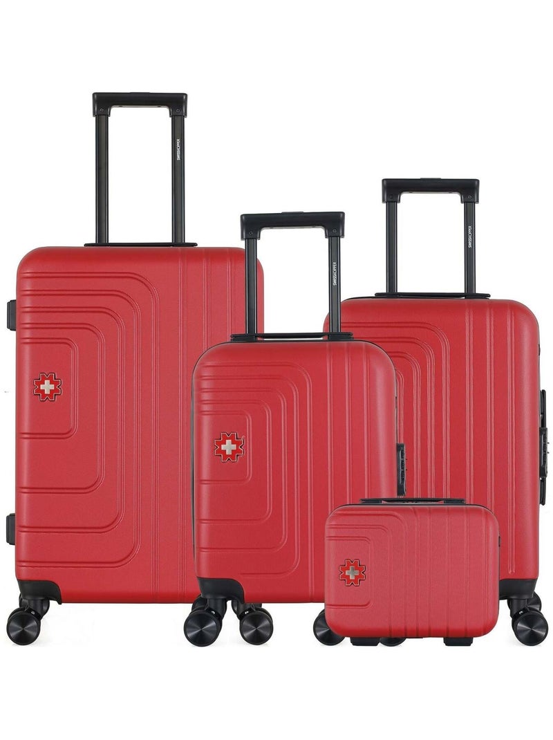 SWISS KOPPER - LOT DE 4 - Valise Week-end, Valise Cabine, Valise Cabine XXS et Vanity RUTI Bordeaux - Kiabi