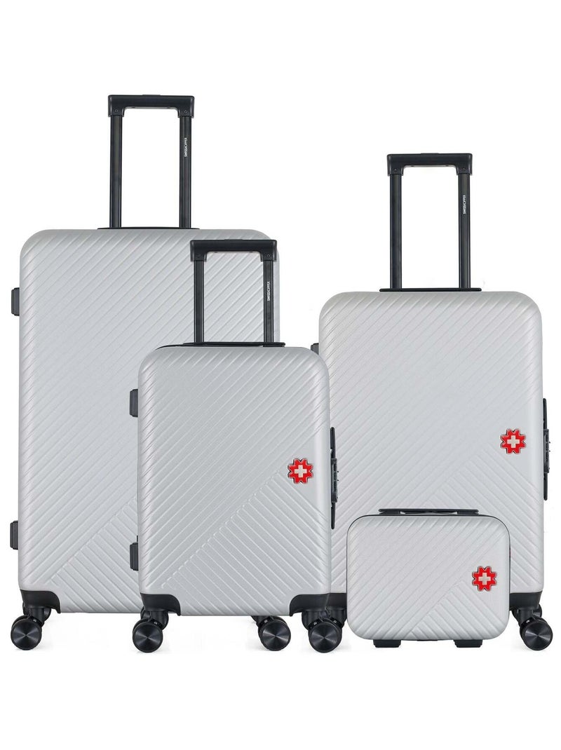 SWISS KOPPER - LOT DE 4 - Valises grand format, weekend, cabine et vanity SPIEZ Gris - Kiabi