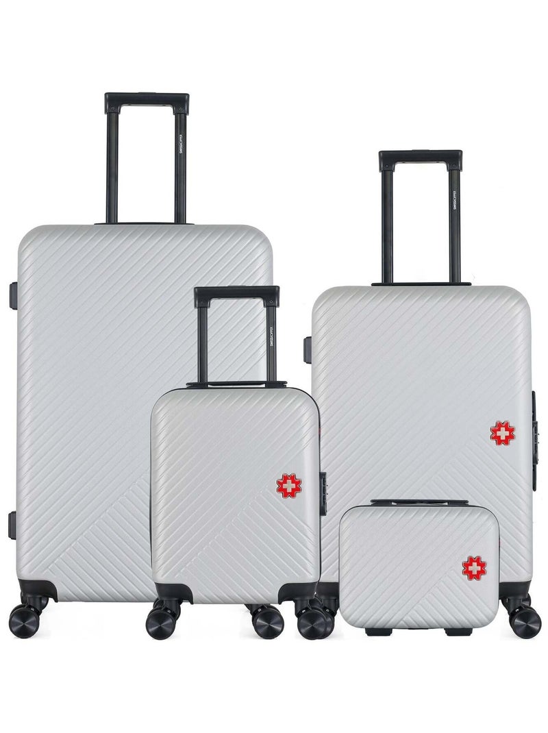 SWISS KOPPER - LOT DE 4 - Valises grand format, weekend, cabine XXS et vanity SPIEZ Gris - Kiabi