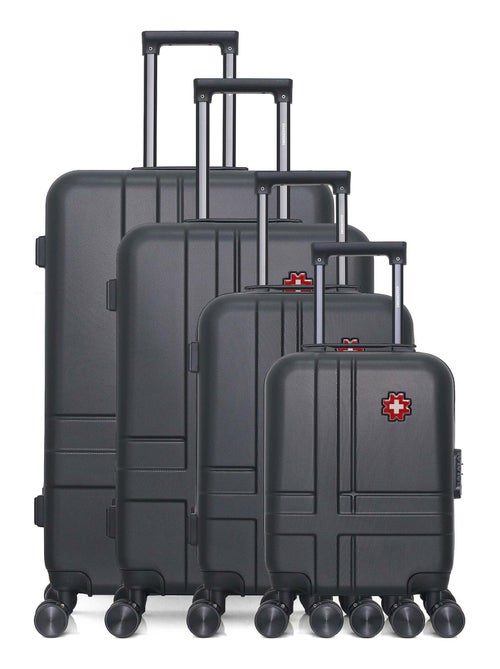 SWISS KOPPER - Set de 4 Valises USTER-M 75 cm 4 Roues - Kiabi
